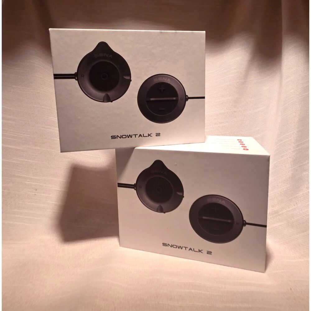 Set of 2 Sena Snowtalk 2 Ski Snowboard Helmet Bluetooth Intercom Headsets